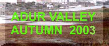 Adur Valley Nature Notes  October - December 2002