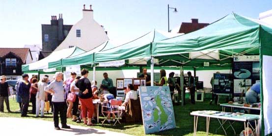 Adur World Oceans day 2002 Marquees on Coronation Green (Photograph by Duncan Morrison)