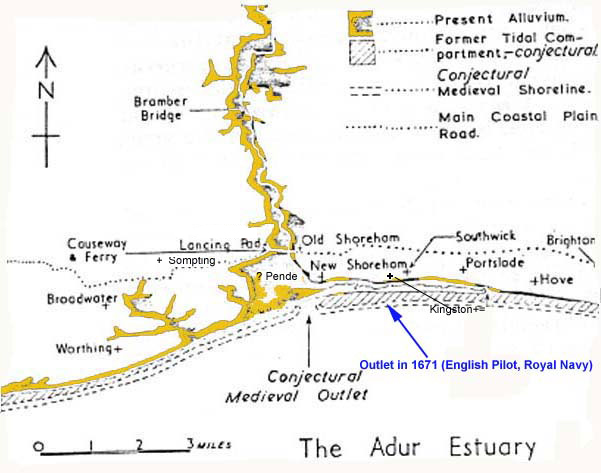 by H C Brookfield  (Estuary of the Adur)