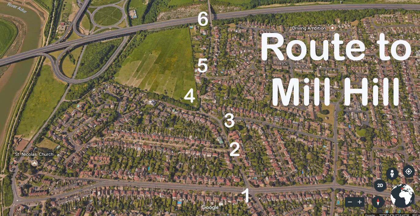 Road Routes to Mill Hill