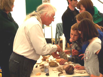 John Knight and Kathy Eels on the WSCC Strandline Exhibit