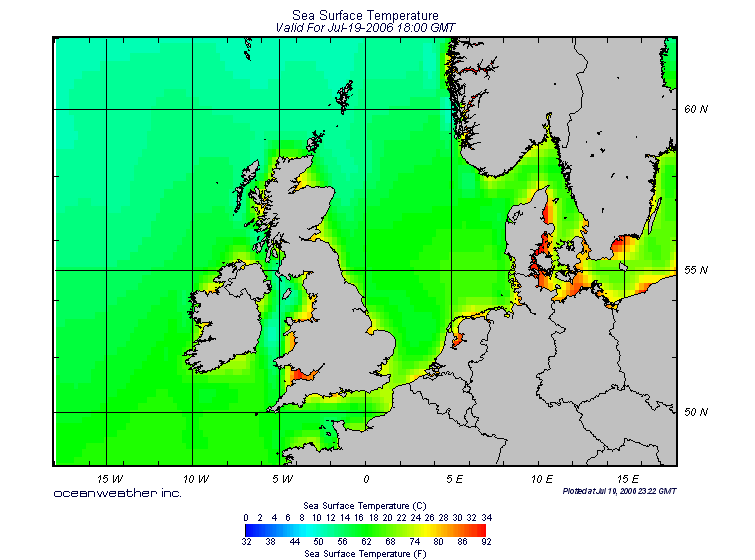 Links to the Ocean Weather surface sea temperature page